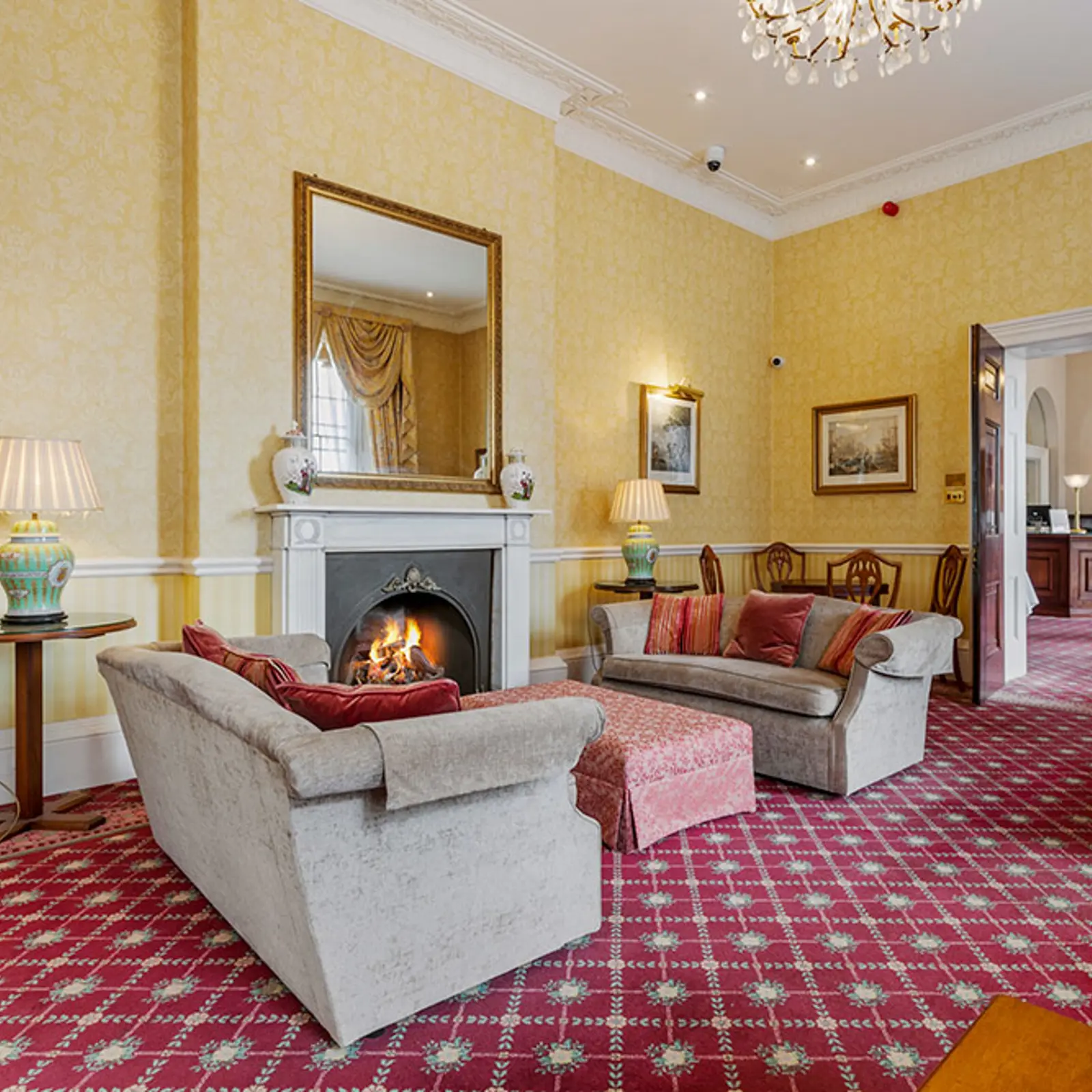Lamphey Court Hotel and countryside in Pembrokeshire