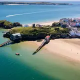 Barafundle Bay beach, Pembrokeshire coastline Wales